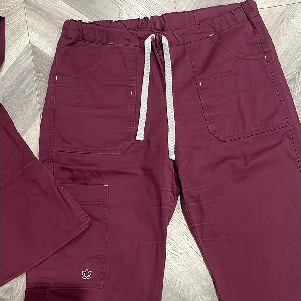 Red Drawstring Waist Pants - Picture 4 of 4